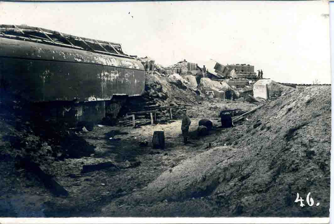 Форт№I. Центральный сквозник. Снимок 1915 года сделан германцами.
