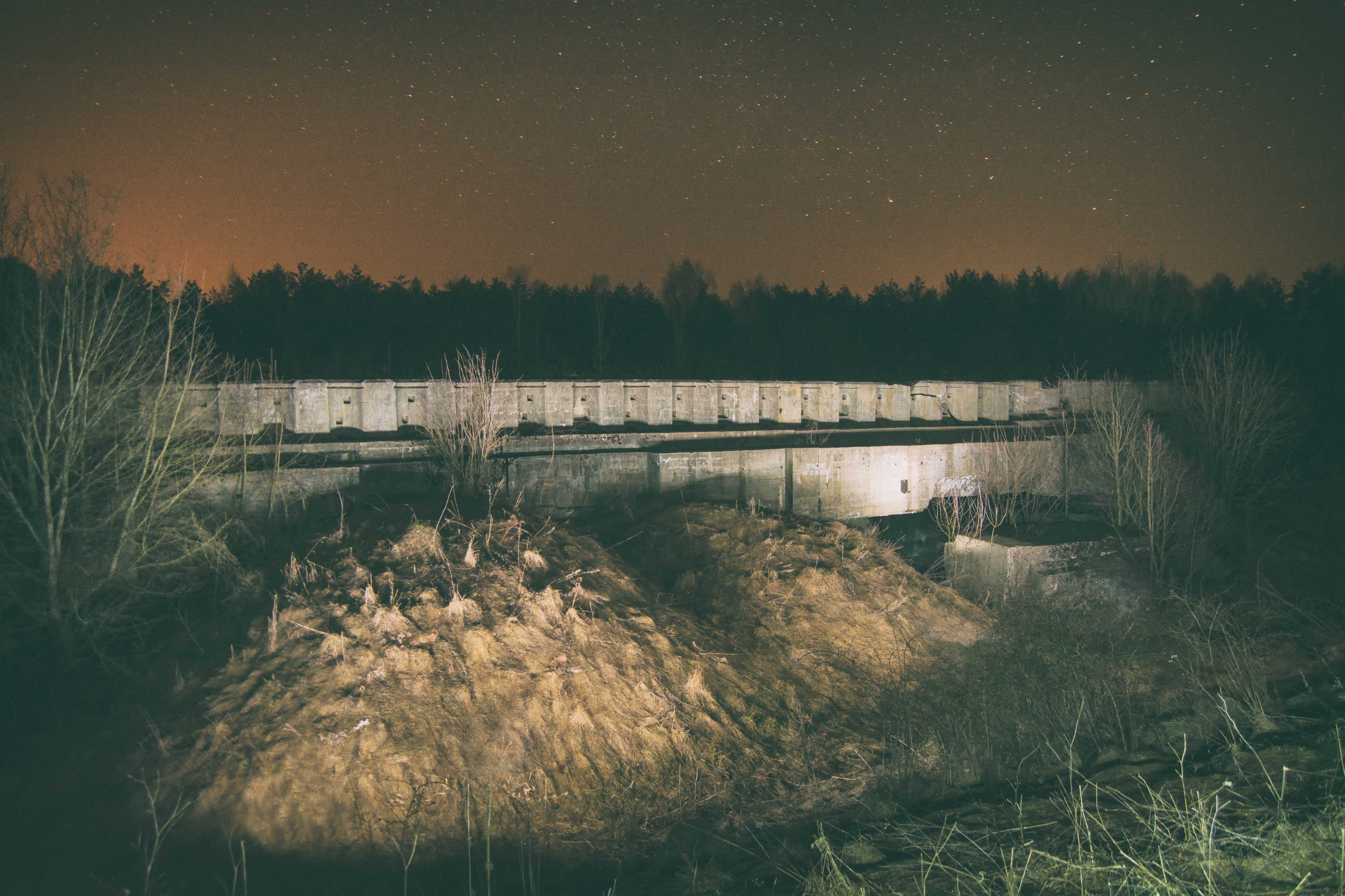 Форт№2 Гродненской Крепости. Вид ночью.
